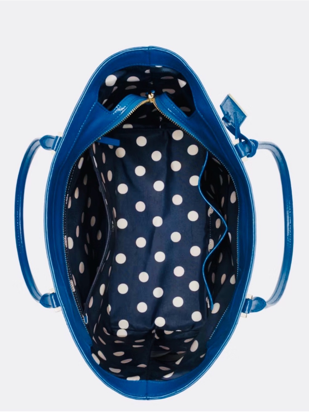 kate spade Blue Patent Leather Tote - Picture 5 of 8